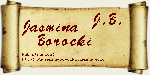 Jasmina Borocki vizit kartica